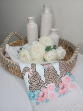 Load image into Gallery viewer, Bunny Trio Leopard Waffle Kitchen Towel
