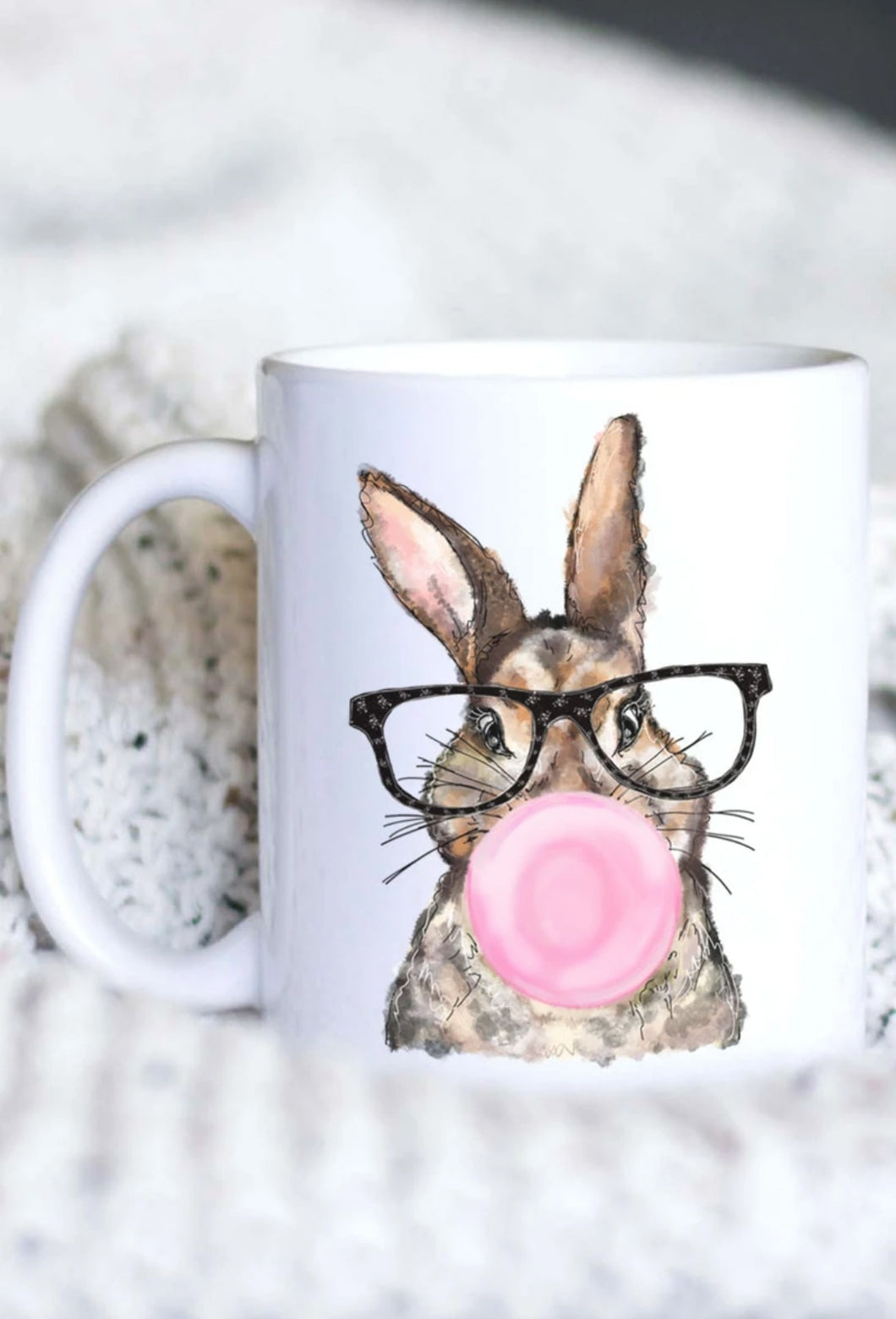 Bubblegum Bunny White Mug