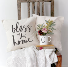 Load image into Gallery viewer, Bless This Home Canvas Decor Pillow Cover
