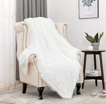 Load image into Gallery viewer, Soft Faux Fur Throw Blanket
