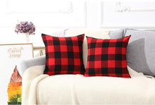 Load image into Gallery viewer, Farmhouse Buffalo Check Throw Pillow Cover
